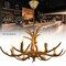 Kitcheniva 6-light Resin Antler Chandelier Log Pendant Light Fixture